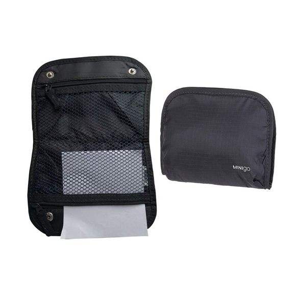 NWT Miniso Minigo Dark Blue Portable Cosmetic Bag - Picture 2 of 4